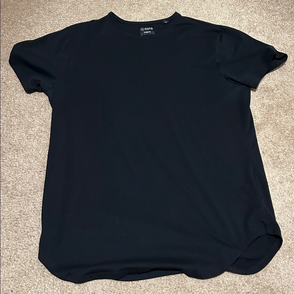 Cuts Clothing Black Elongated Tee